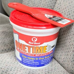 Red Devil Onetime Lightweight Spackling & 3" Putty Knife Bundle